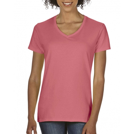 LADIES' MIDWEIGHT V-NECK TEE