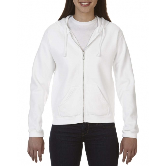 LADIES' FULL ZIP HOODED SWEATSHIRT