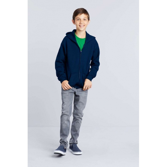 HEAVY BLEND™ YOUTH FULL ZIP HOODED SWEATSHIRT