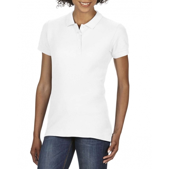 SOFTSTYLE® LADIES' DOUBLE PIQUÉ POLO