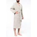 VELOUR HOODED BATHROBE