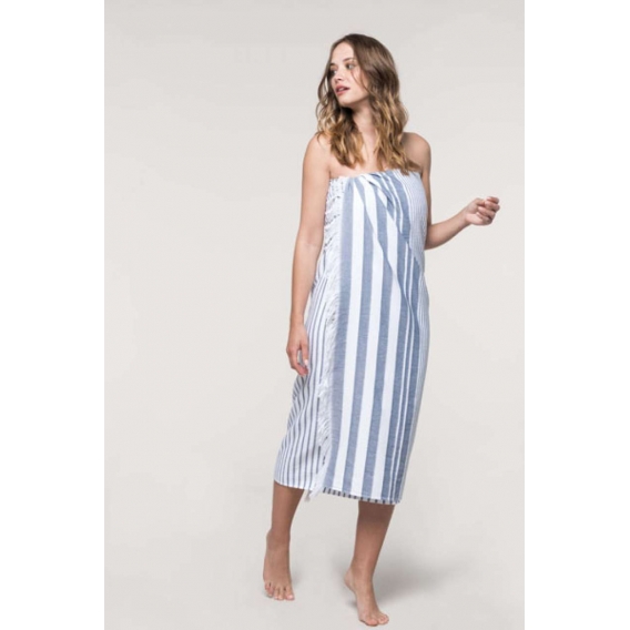 STRIPED FRINGED FOUTA