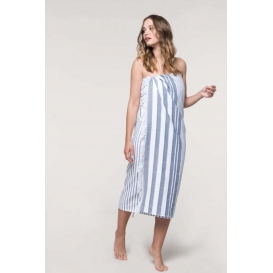 STRIPED FRINGED FOUTA