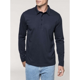 MEN'S LONG SLEEVE JERSEY POLO SHIRT