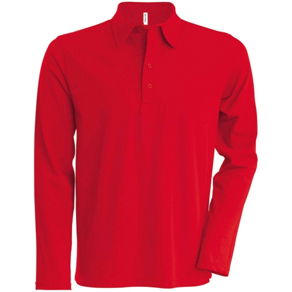 MEN'S LONG SLEEVE JERSEY POLO SHIRT