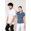 MEN'S SHORT-SLEEVED MELANGE POLO SHIRT