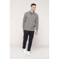 FRENCH RIB - LONG-SLEEVED RIBBED POLO SHIRT