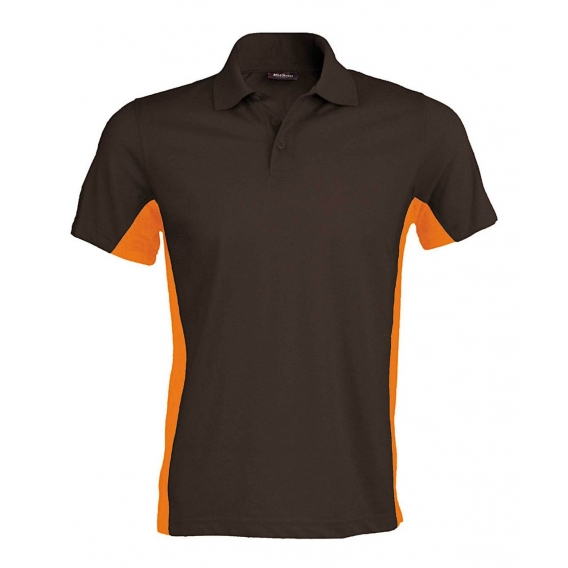 FLAG - SHORT-SLEEVED TWO-TONE POLO SHIRT