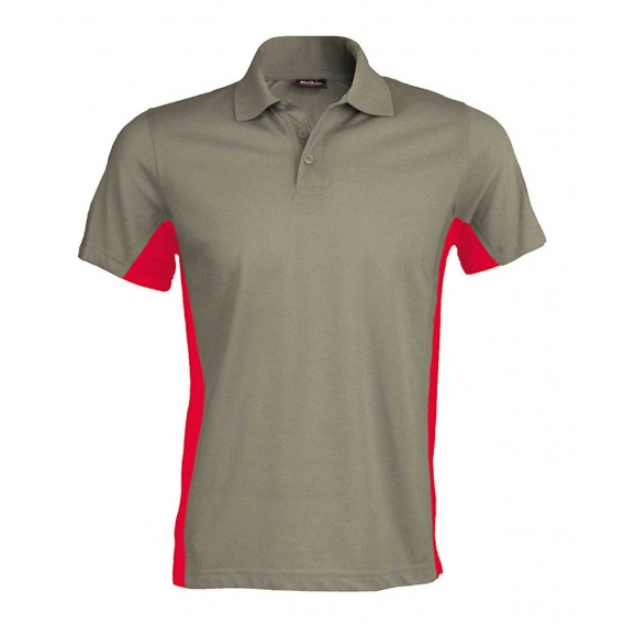 FLAG - SHORT-SLEEVED TWO-TONE POLO SHIRT