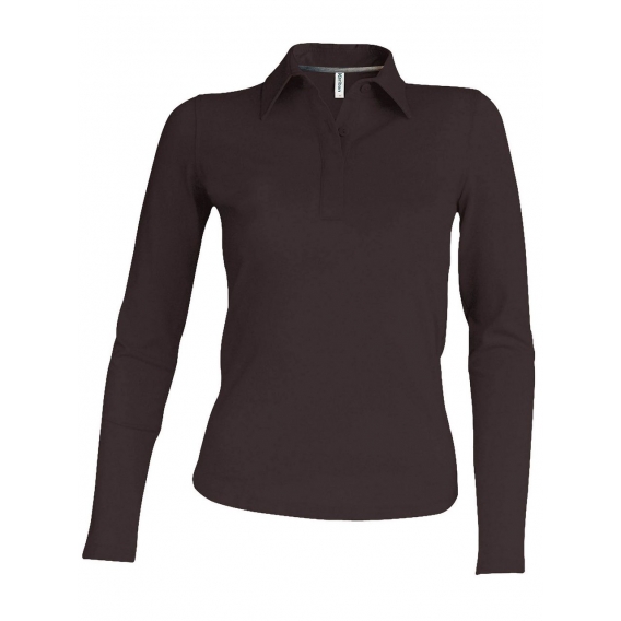 LADIES' LONG-SLEEVED POLO SHIRT