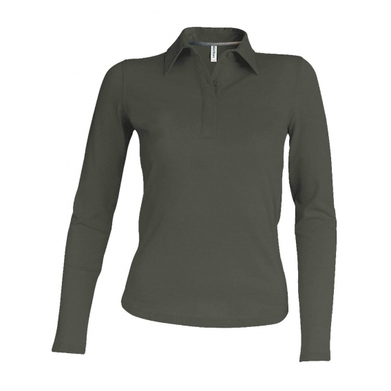 LADIES' LONG-SLEEVED POLO SHIRT