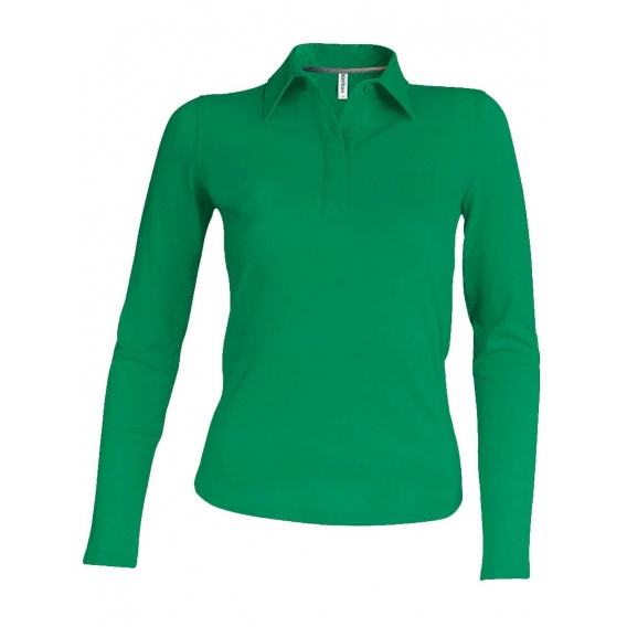 LADIES' LONG-SLEEVED POLO SHIRT