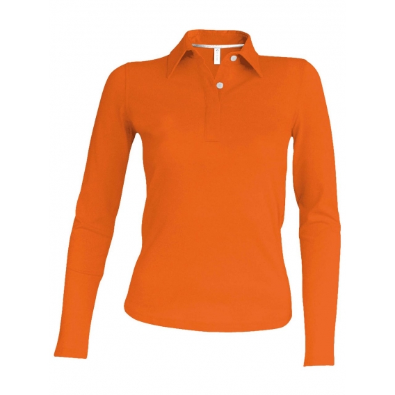 LADIES' LONG-SLEEVED POLO SHIRT