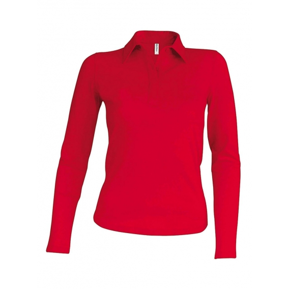 LADIES' LONG-SLEEVED POLO SHIRT