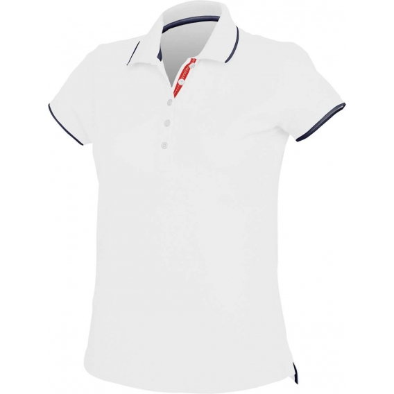 LADIES' SHORT-SLEEVED PIQUÉ KNIT POLO SHIRT