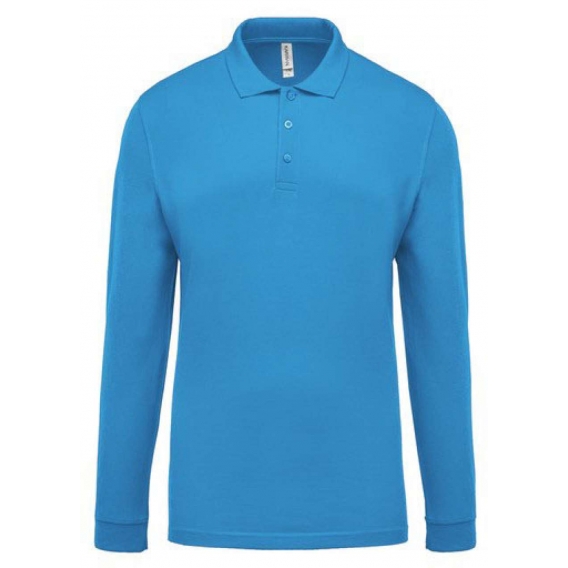 MEN'S LONG-SLEEVED PIQUÉ POLO SHIRT