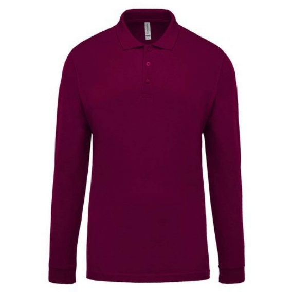 MEN'S LONG-SLEEVED PIQUÉ POLO SHIRT