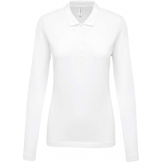LADIES’ LONG-SLEEVED PIQUÉ POLO SHIRT