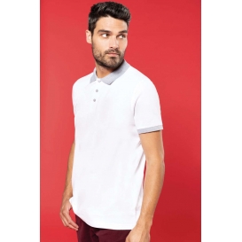 MEN'S TWO-TONE PIQUÉ POLO SHIRT