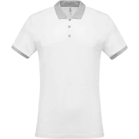 MEN'S TWO-TONE PIQUÉ POLO SHIRT