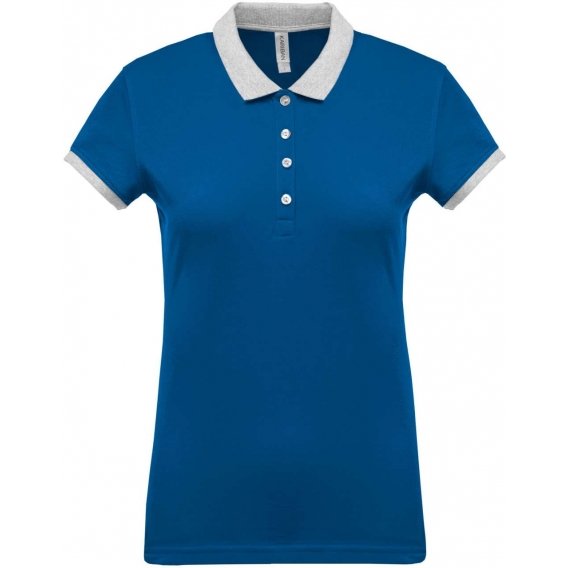 LADIES’ TWO-TONE PIQUÉ POLO SHIRT