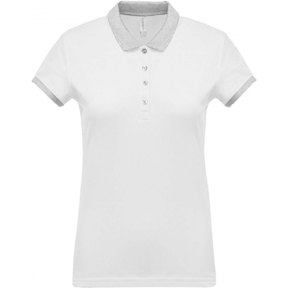 LADIES’ TWO-TONE PIQUÉ POLO SHIRT