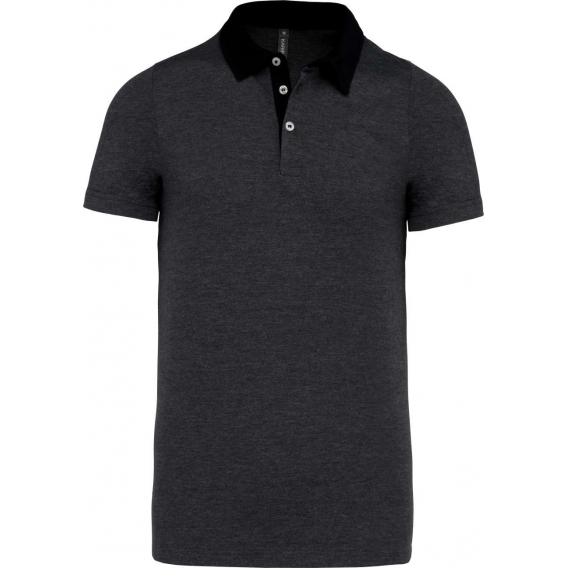 MEN'S TWO-TONE JERSEY POLO SHIRT