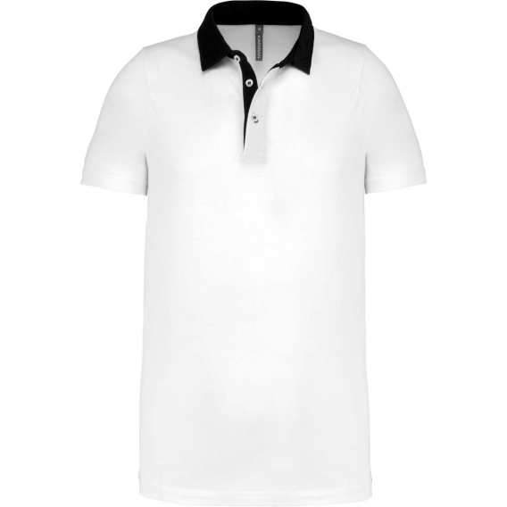 MEN'S TWO-TONE JERSEY POLO SHIRT