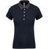 LADIES' TWO-TONE JERSEY POLO SHIRT