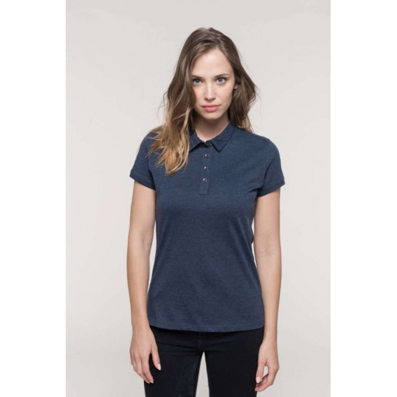 LADIES' SHORT SLEEVED JERSEY POLO SHIRT