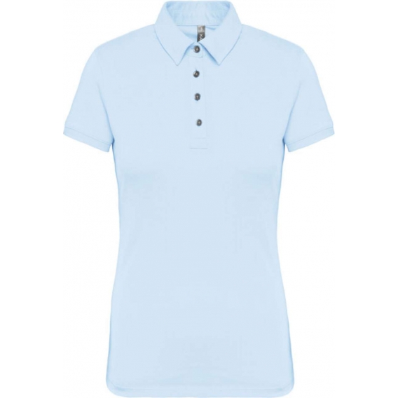 LADIES' SHORT SLEEVED JERSEY POLO SHIRT