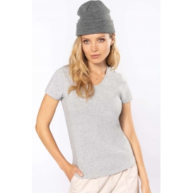 LADIES' SHORT-SLEEVED V-NECK T-SHIRT