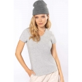 LADIES' SHORT-SLEEVED V-NECK T-SHIRT