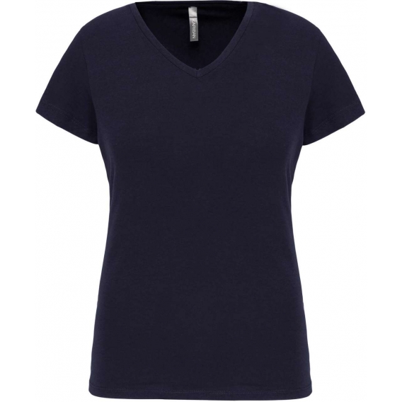LADIES' SHORT-SLEEVED V-NECK T-SHIRT