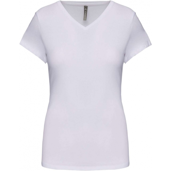 LADIES' SHORT-SLEEVED V-NECK T-SHIRT