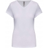 LADIES' SHORT-SLEEVED V-NECK T-SHIRT