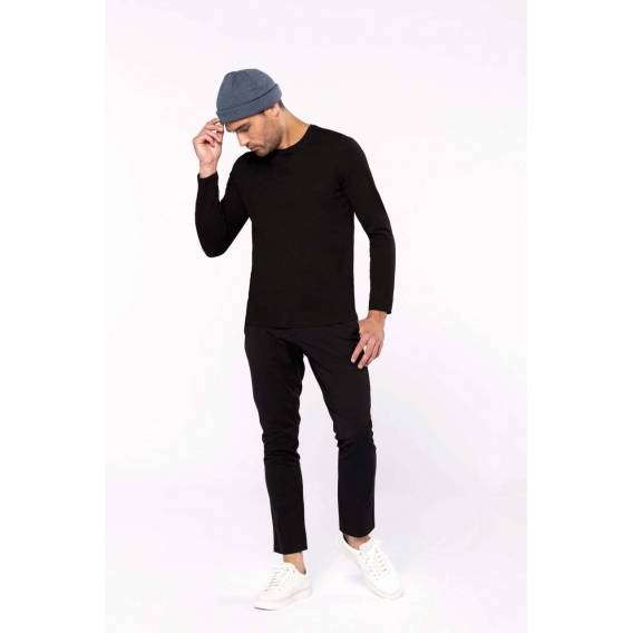 MEN'S LONG-SLEEVED CREW NECK T-SHIRT