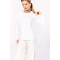 LADIES LONG-SLEEVED CREW NECK T-SHIRT