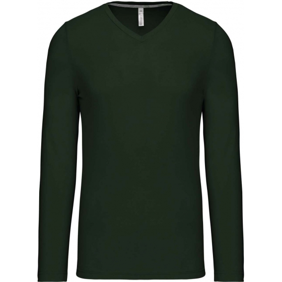 MEN'S LONG-SLEEVED V-NECK T-SHIRT