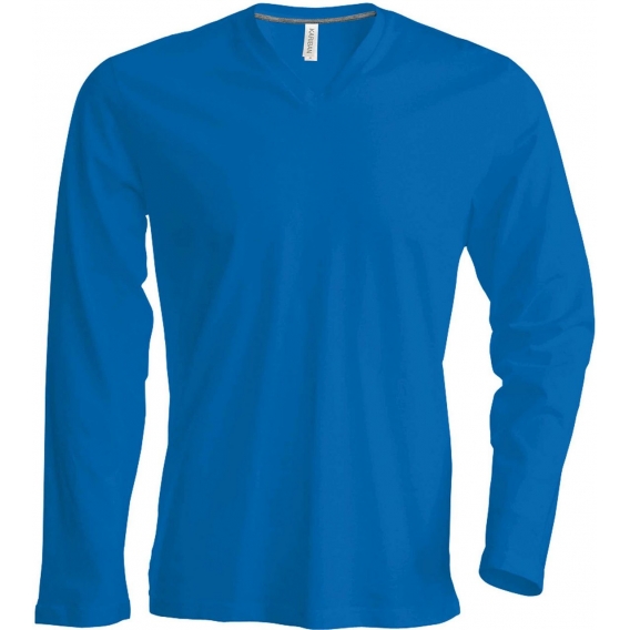 MEN'S LONG-SLEEVED V-NECK T-SHIRT