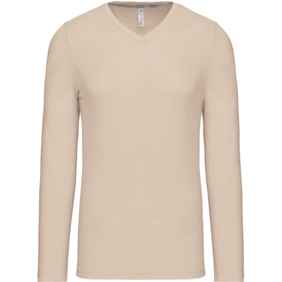 MEN'S LONG-SLEEVED V-NECK T-SHIRT