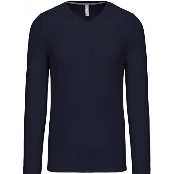 MEN'S LONG-SLEEVED V-NECK T-SHIRT
