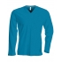 MEN'S LONG-SLEEVED V-NECK T-SHIRT