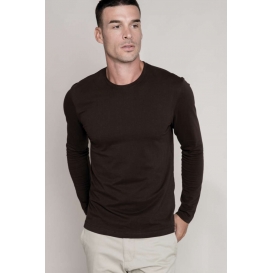 MEN'S LONG-SLEEVED CREW NECK T-SHIRT