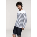 MEN’S LONG-SLEEVED BRETON STRIPE TOP