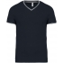 MEN'S PIQUÉ KNIT V-NECK T-SHIRT