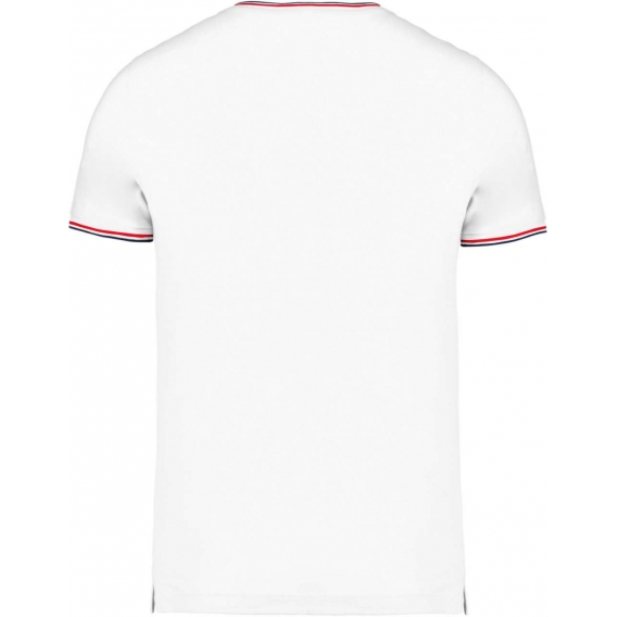 MEN'S PIQUÉ KNIT V-NECK T-SHIRT