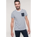STRIPED SHORT SLEEVE SAILOR T-SHIRT WITH POCKET
