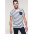 STRIPED SHORT SLEEVE SAILOR T-SHIRT WITH POCKET