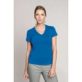 LADIES' SHORT-SLEEVED V-NECK T-SHIRT